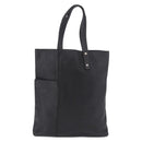 LOEWE Tote Bag Leather Black Silver Auth bs35687-2