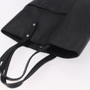 LOEWE Tote Bag Leather Black Silver Auth bs35687-6