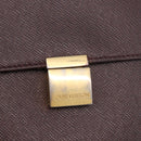 LOUIS VUITTON Taiga Porte Documents Angara Bag Acajou M30776 Auth bs35692-17