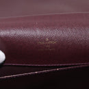 LOUIS VUITTON Taiga Porte Documents Angara Bag Acajou M30776 Auth bs35692-19