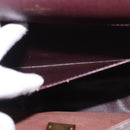 LOUIS VUITTON Taiga Porte Documents Angara Bag Acajou M30776 Auth bs35692-11