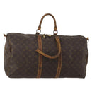 LOUIS VUITTON Monogram Keepall Bandouliere 55 Boston Bag M41414 LV Auth bs35693-1
