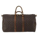 LOUIS VUITTON Monogram Keepall Bandouliere 55 Boston Bag M41414 LV Auth bs35693-13