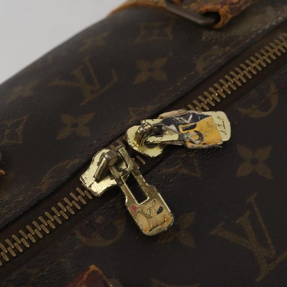 LOUIS VUITTON Monogram Keepall Bandouliere 55 Boston Bag M41414 LV Auth bs35693