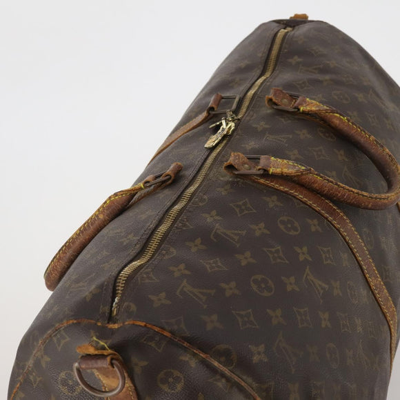 LOUIS VUITTON Monogram Keepall Bandouliere 55 Boston Bag M41414 LV Auth bs35693
