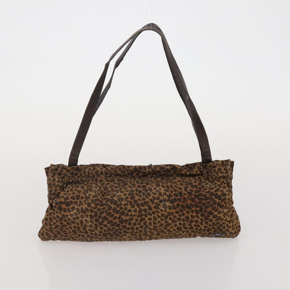 BOTTEGA VENETA Shoulder Bag Cotton jersey 3 Set Brown Black Auth bs35694