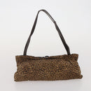 BOTTEGA VENETA Shoulder Bag Cotton jersey 3 Set Brown Black Auth bs35694-17