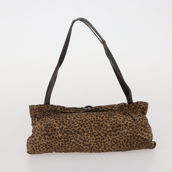 BOTTEGA VENETA Shoulder Bag Cotton jersey 3 Set Brown Black Auth bs35694