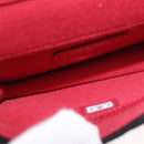 CHANEL Matelasse Chain Shoulder Bag Canvas Black Gold CC Auth bs35695SAM-10