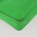 VALENTINO Shoulder Bag Leather Green Silver Auth bs35697-15