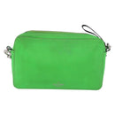 VALENTINO Shoulder Bag Leather Green Silver Auth bs35697-2
