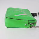 VALENTINO Shoulder Bag Leather Green Silver Auth bs35697-3