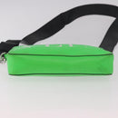 VALENTINO Shoulder Bag Leather Green Silver Auth bs35697-5