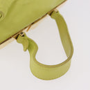 Miu Miu Hand Pouch Leather Green Gold Auth bs35699A-8