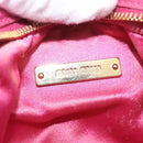 Miu Miu Matelasse Pouch Nylon Pink Gold Auth bs35700-19