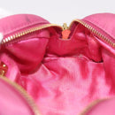 Miu Miu Matelasse Pouch Nylon Pink Gold Auth bs35700-20