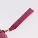 Miu Miu Matelasse Pouch Nylon Pink Gold Auth bs35700-7