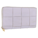 BOTTEGA VENETA MAXI INTRECCIATO Long Wallet Leather Purple Gold Auth bs35701-1