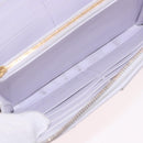 BOTTEGA VENETA MAXI INTRECCIATO Long Wallet Leather Purple Gold Auth bs35701-17