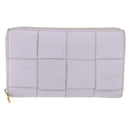 BOTTEGA VENETA MAXI INTRECCIATO Long Wallet Leather Purple Gold Auth bs35701-13
