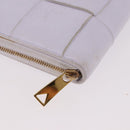 BOTTEGA VENETA MAXI INTRECCIATO Long Wallet Leather Purple Gold Auth bs35701-7