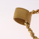 CHANEL Matelasse Chain Pouch Lamb Skin Gold CC Auth bs35703V-8