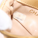 CHANEL Matelasse Chain Pouch Lamb Skin Gold CC Auth bs35703V-12