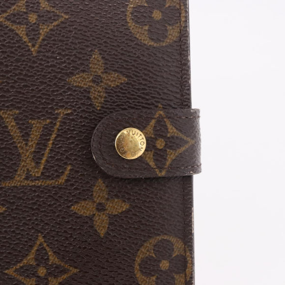 LOUIS VUITTON Monogram Agenda PM Day Planner Cover R20005 LV Auth bs35705