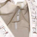 Salvatore Ferragamo Hand Bag PVC Leather White Silver Auth bs35706-19