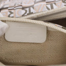 Salvatore Ferragamo Hand Bag PVC Leather White Silver Auth bs35706-12