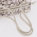 Salvatore Ferragamo Hand Bag PVC Leather White Silver Auth bs35706-7