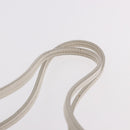 Salvatore Ferragamo Hand Bag PVC Leather White Silver Auth bs35706-8