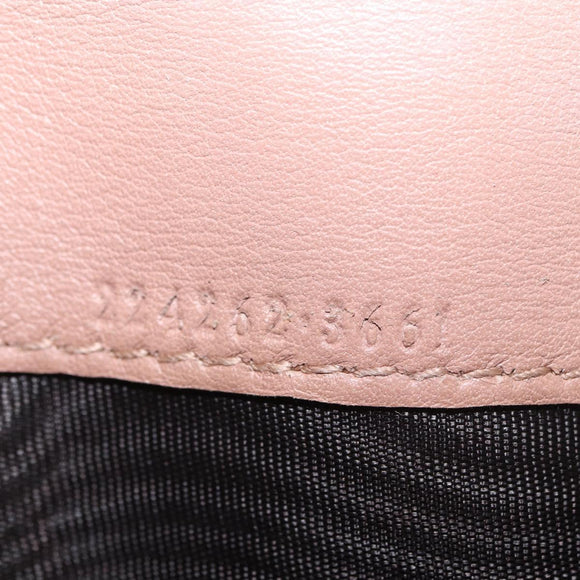 GUCCI GG Canvas Guccissima Chain Wallet Leather Beige Gold 224262 Auth bs35707