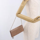 GUCCI GG Canvas Guccissima Chain Wallet Leather Beige Gold 224262 Auth bs35707-23
