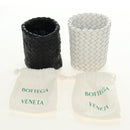 BOTTEGA VENETA INTRECCIATO Go Game Set Leather White Black Auth bs35708M-38