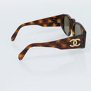 CHANEL Sunglasses plastic 3 Set Black Brown CC Auth bs35709-15