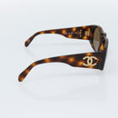 CHANEL Sunglasses plastic 3 Set Black Brown CC Auth bs35709-4