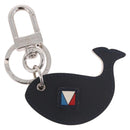 LOUIS VUITTON Whale America's Cup Charm Leather Red Black M62347 Auth bs35710V-2