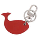 LOUIS VUITTON Whale America's Cup Charm Leather Red Black M62347 Auth bs35710V-3