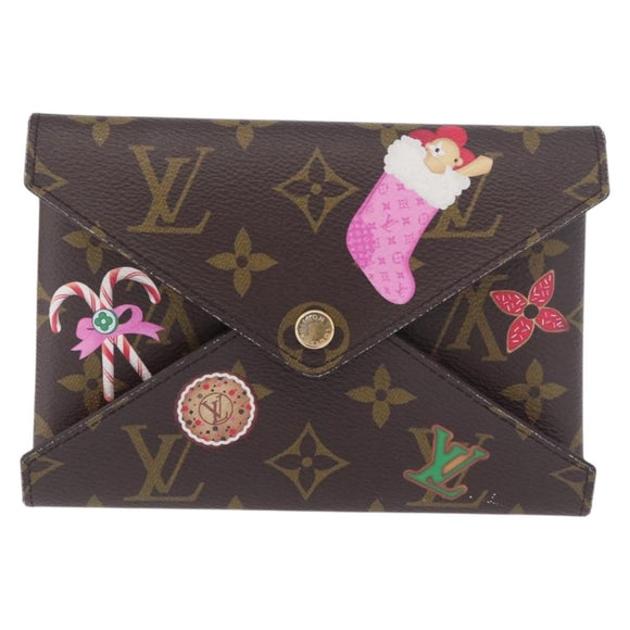 LOUIS VUITTON Monogram Vivienne Bag Pochette Kirigami Pouch M12203 Auth bs35711V