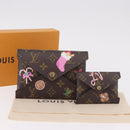 LOUIS VUITTON Monogram Vivienne Bag Pochette Kirigami Pouch M12203 Auth bs35711V-35
