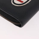 GUCCI GG Marmont Long Wallet Leather Black Gold 474584 Auth bs35713A-10