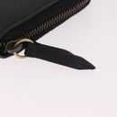 GUCCI GG Marmont Long Wallet Leather Black Gold 474584 Auth bs35713A-12