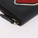 GUCCI GG Marmont Long Wallet Leather Black Gold 474584 Auth bs35713A-8