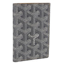 GOYARD Herringbone Card Case PVC Gray Auth bs35715V-1