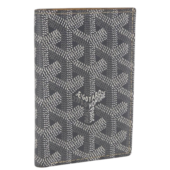 GOYARD Herringbone Card Case PVC Gray Auth bs35715V