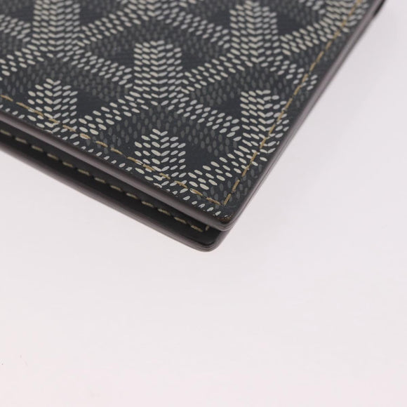 GOYARD Herringbone Card Case PVC Gray Auth bs35715V