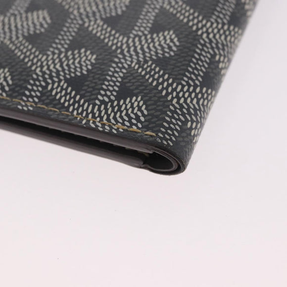GOYARD Herringbone Card Case PVC Gray Auth bs35715V