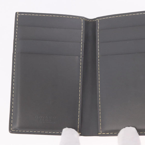 GOYARD Herringbone Card Case PVC Gray Auth bs35715V