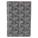 GOYARD Herringbone Card Case PVC Gray Auth bs35715V-2